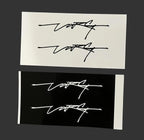 Large Stark Signature Stickers - Electro Moto Designs