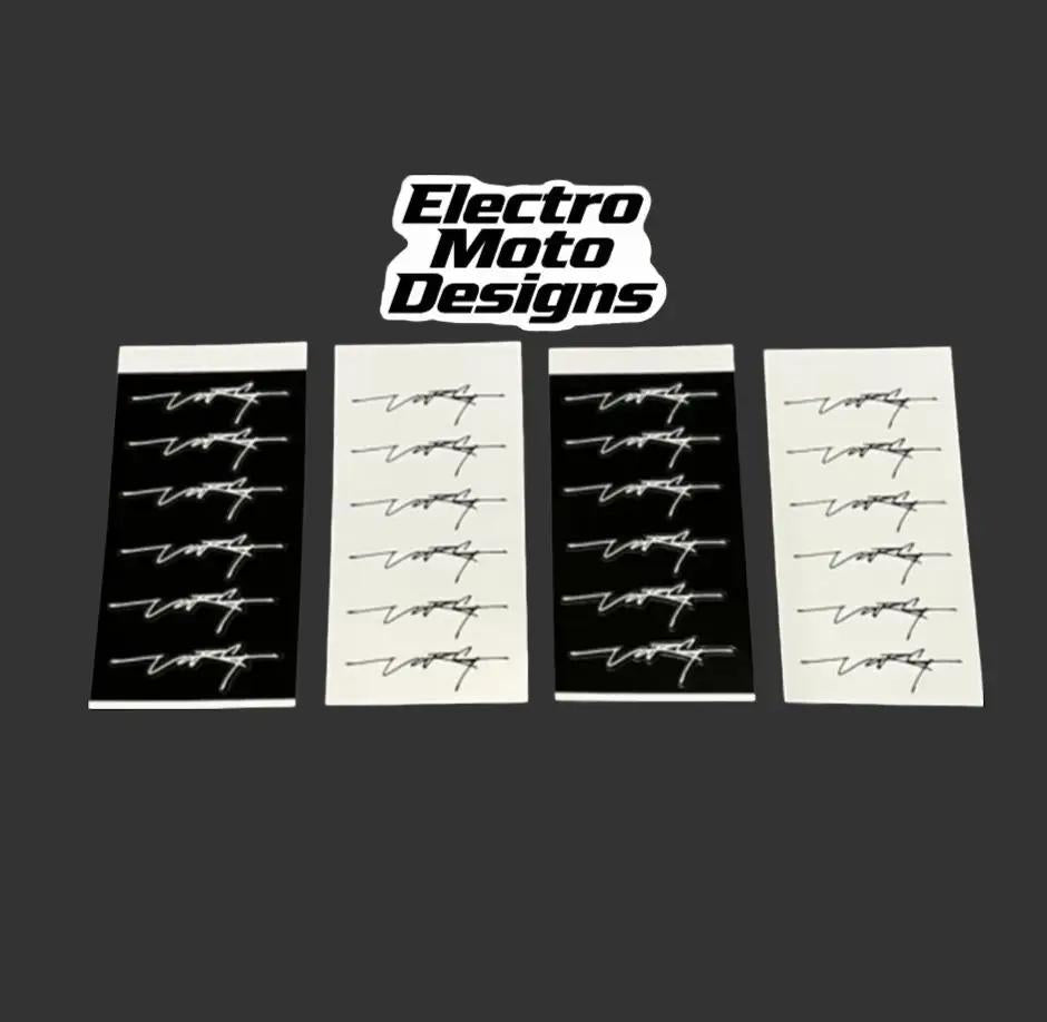 Mini Stark Signature Stickers - Electro Moto Designs