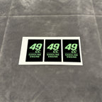 49cc Gasoline Engine Stickers - Electro Moto Designs