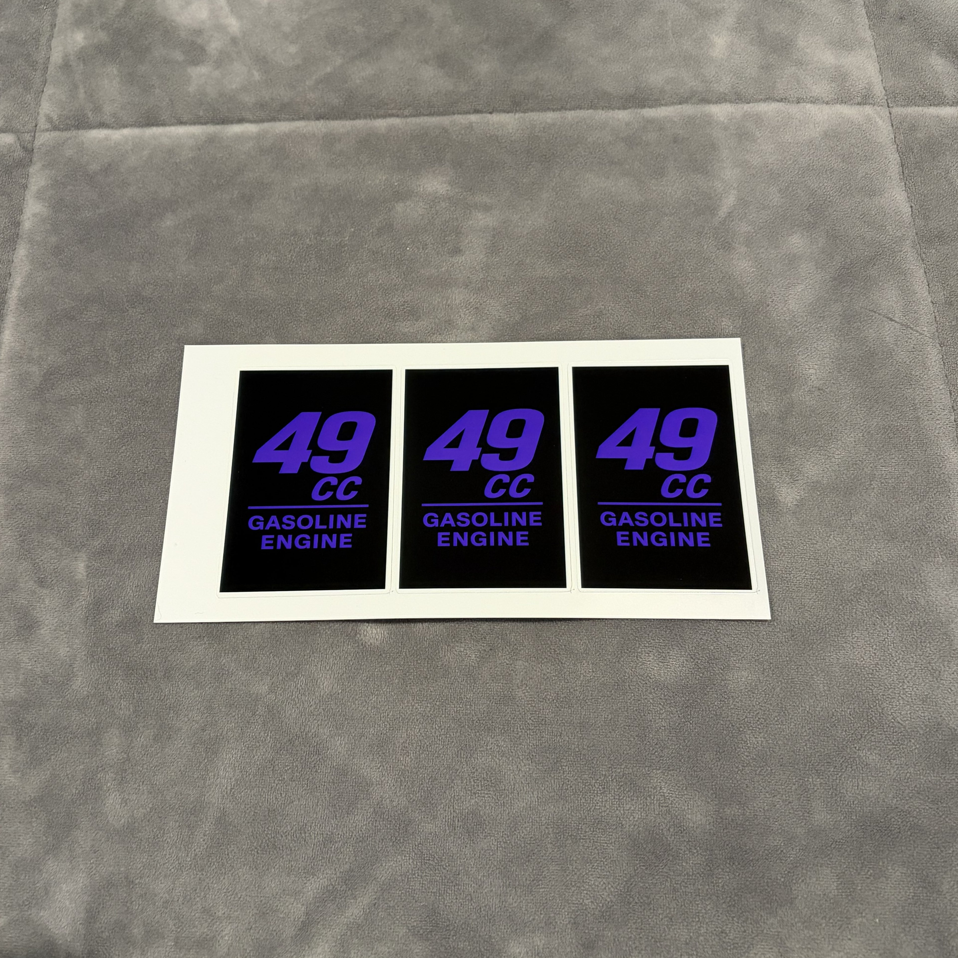 49cc Gasoline Engine Stickers - Electro Moto Designs
