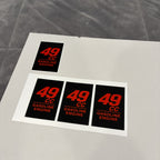 49cc Gasoline Engine Stickers - Electro Moto Designs