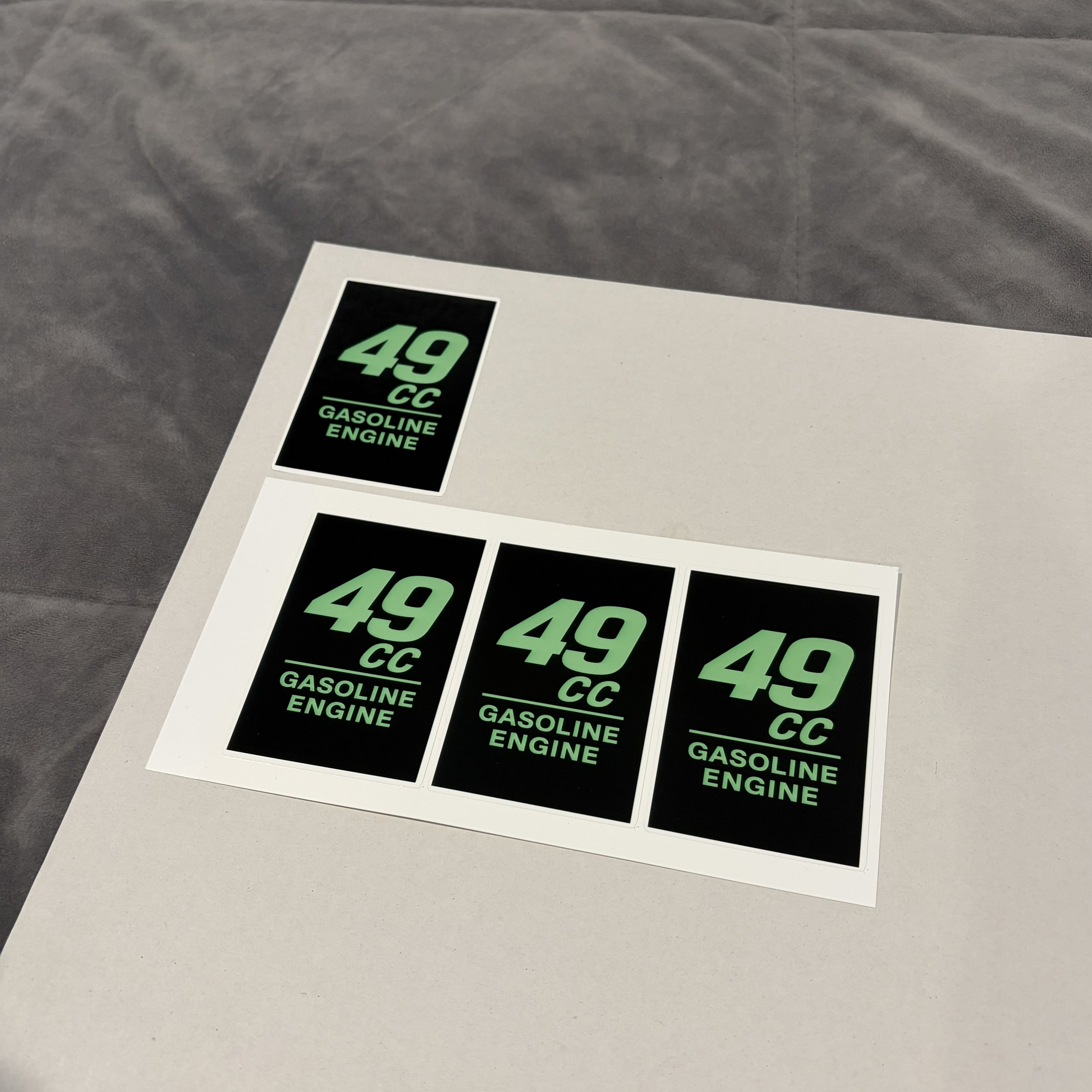 49cc Gasoline Engine Stickers - Electro Moto Designs