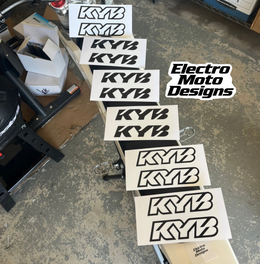 Mini Moto KYB Fork Stickers - Electro Moto Designs