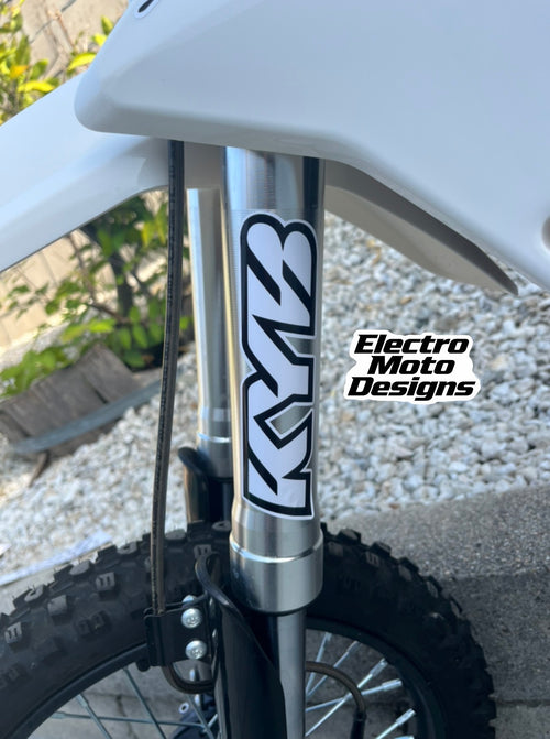 Mini Moto KYB Fork Stickers - Electro Moto Designs