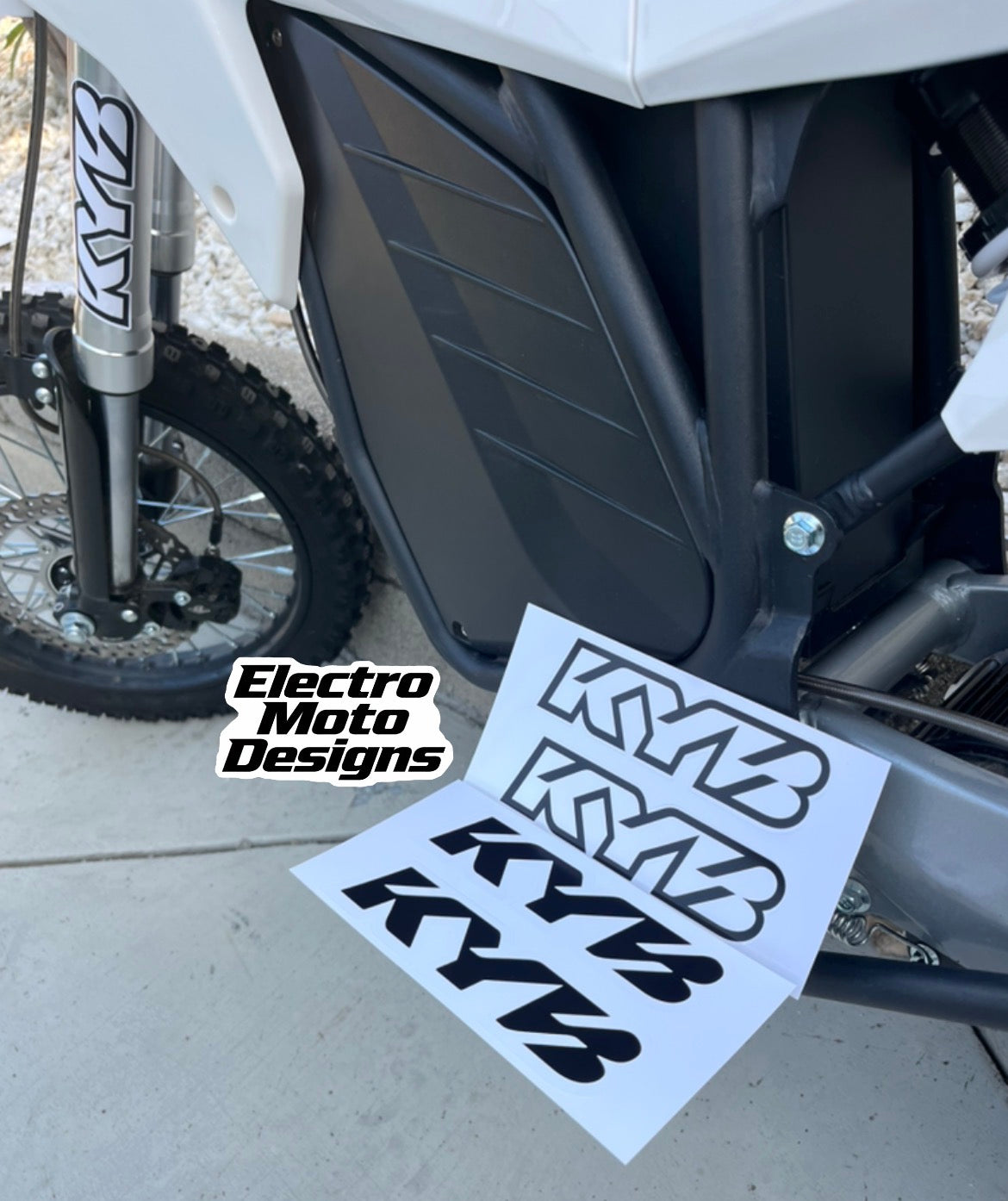 Mini Moto KYB Fork Stickers - Electro Moto Designs