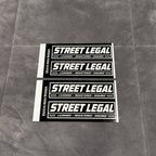 Street Legal Stickers - Electro Moto Designs
