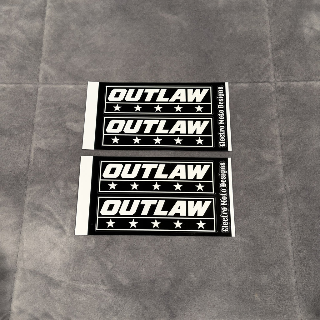 OUTLAW Stickers - Electro Moto Designs