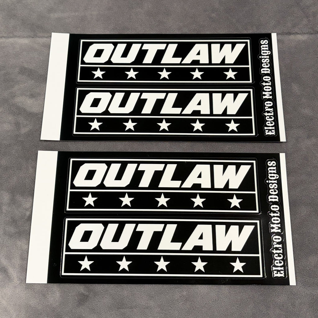 OUTLAW Stickers - Electro Moto Designs