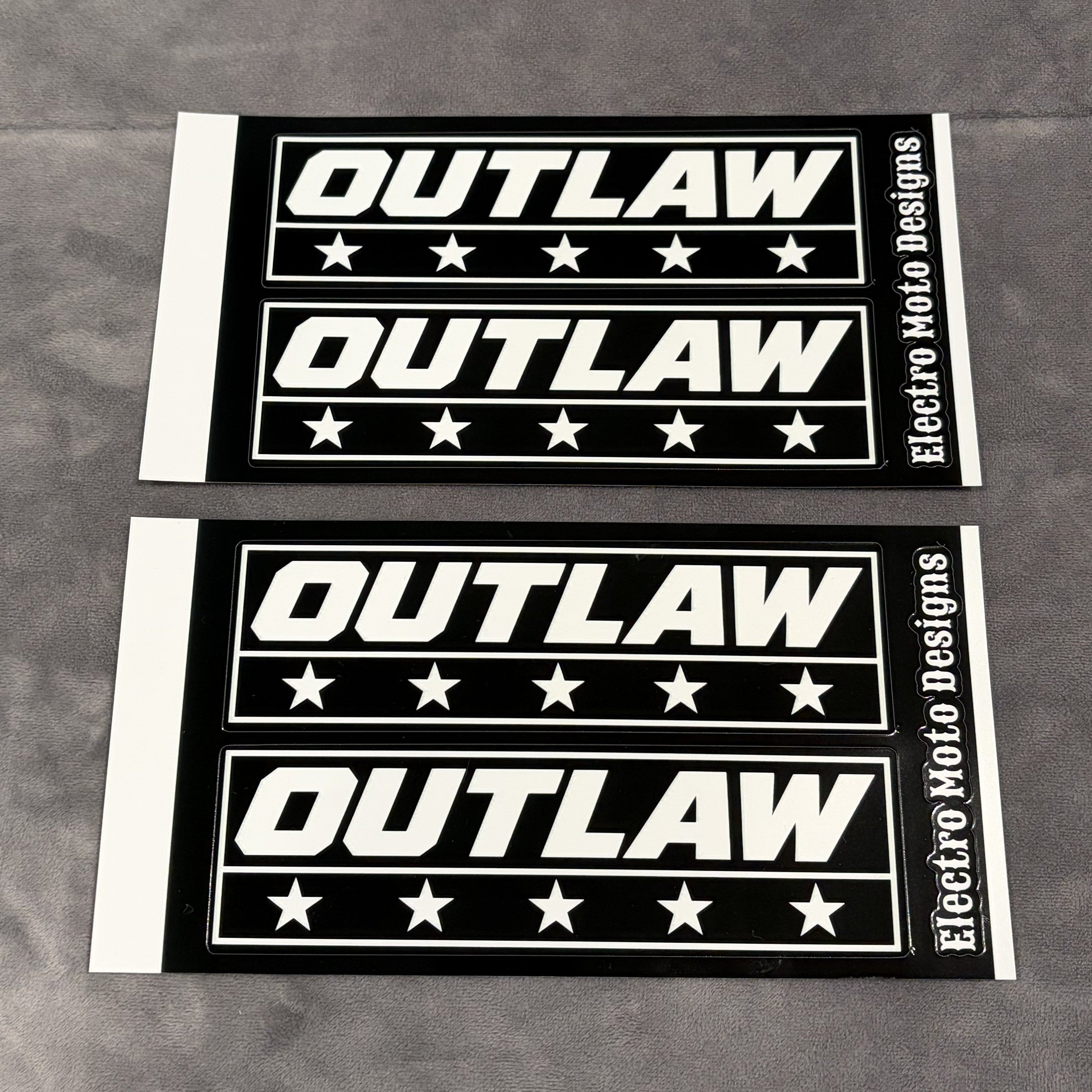 OUTLAW Stickers - Electro Moto Designs