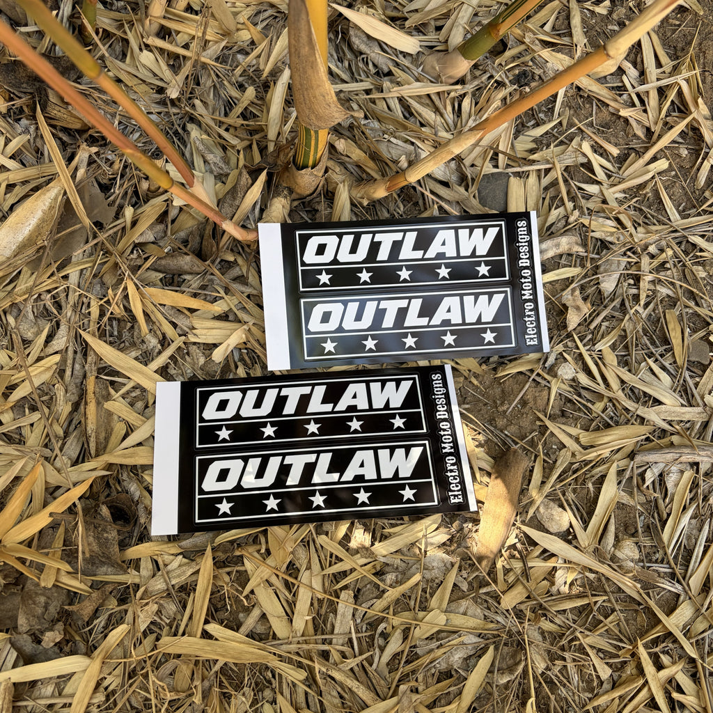 OUTLAW Stickers - Electro Moto Designs
