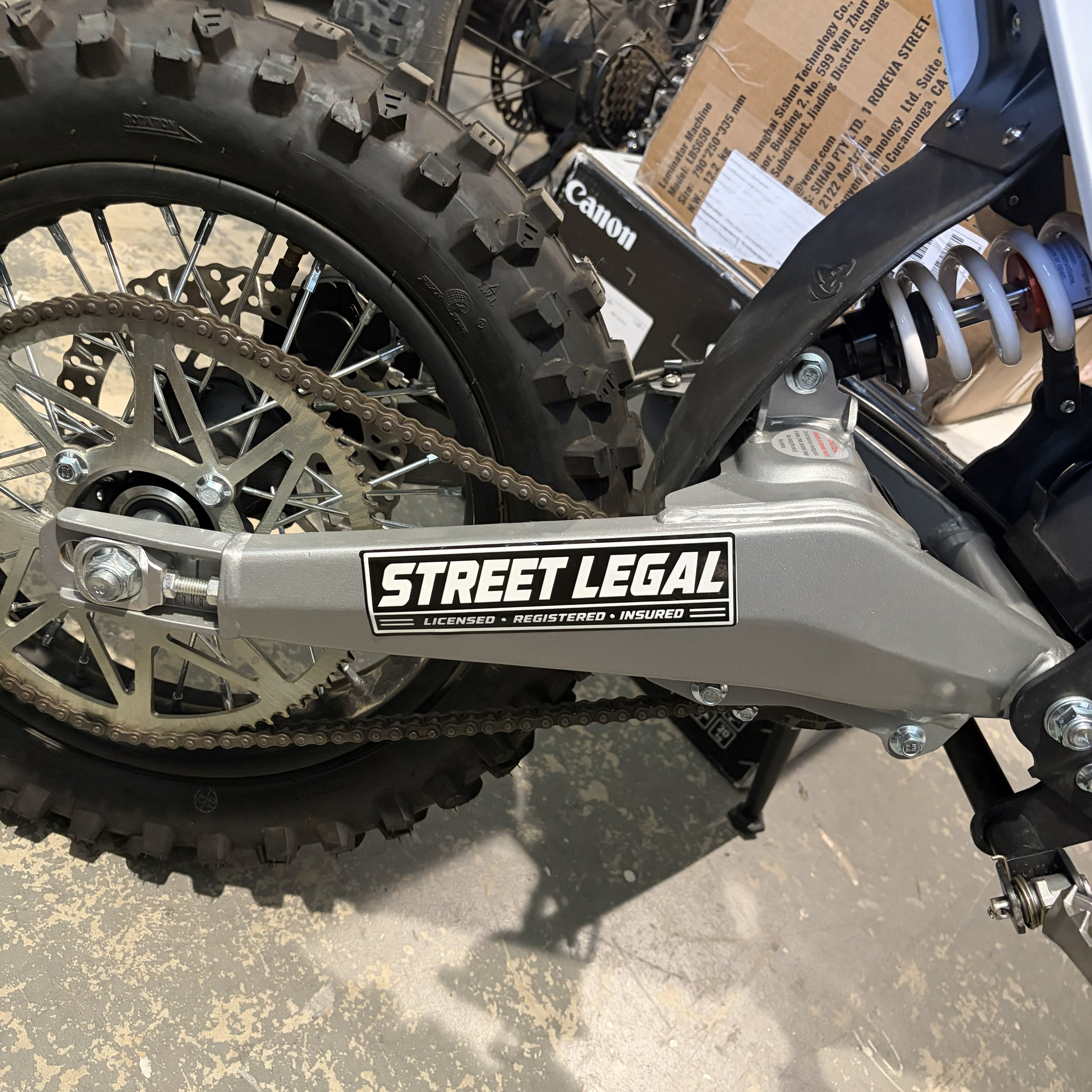 Street Legal Stickers - Electro Moto Designs