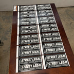 Street Legal Stickers - Electro Moto Designs