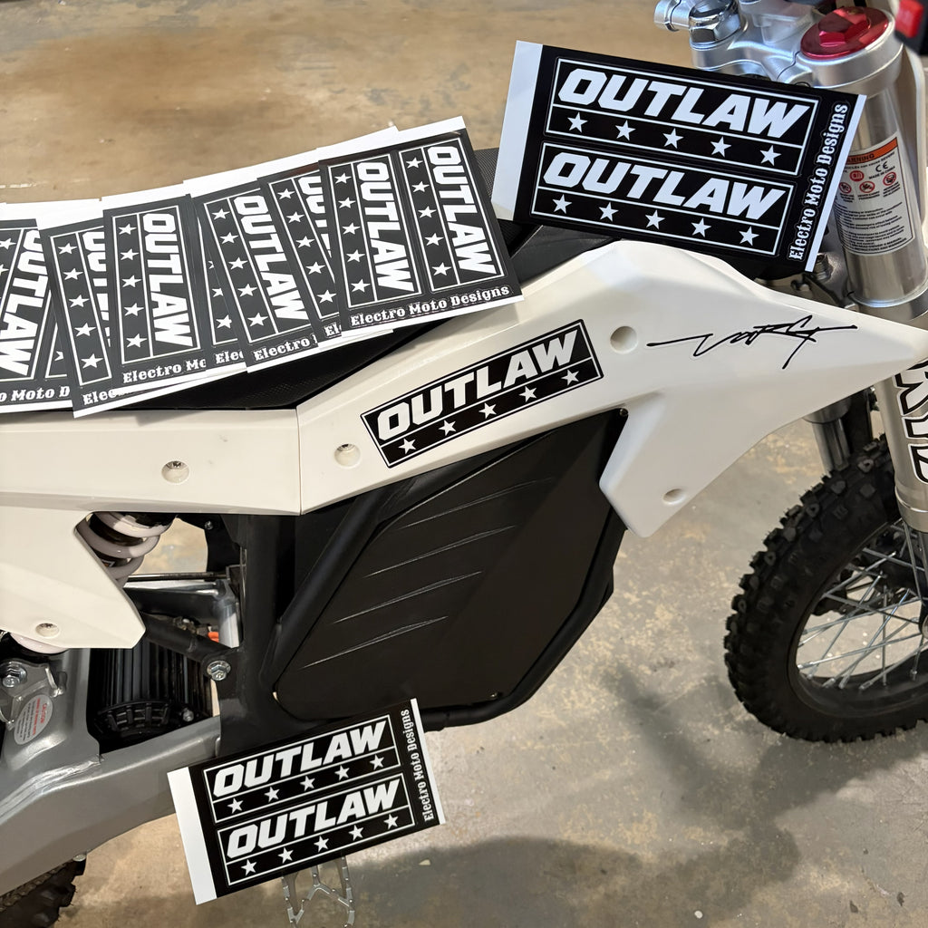OUTLAW Stickers - Electro Moto Designs
