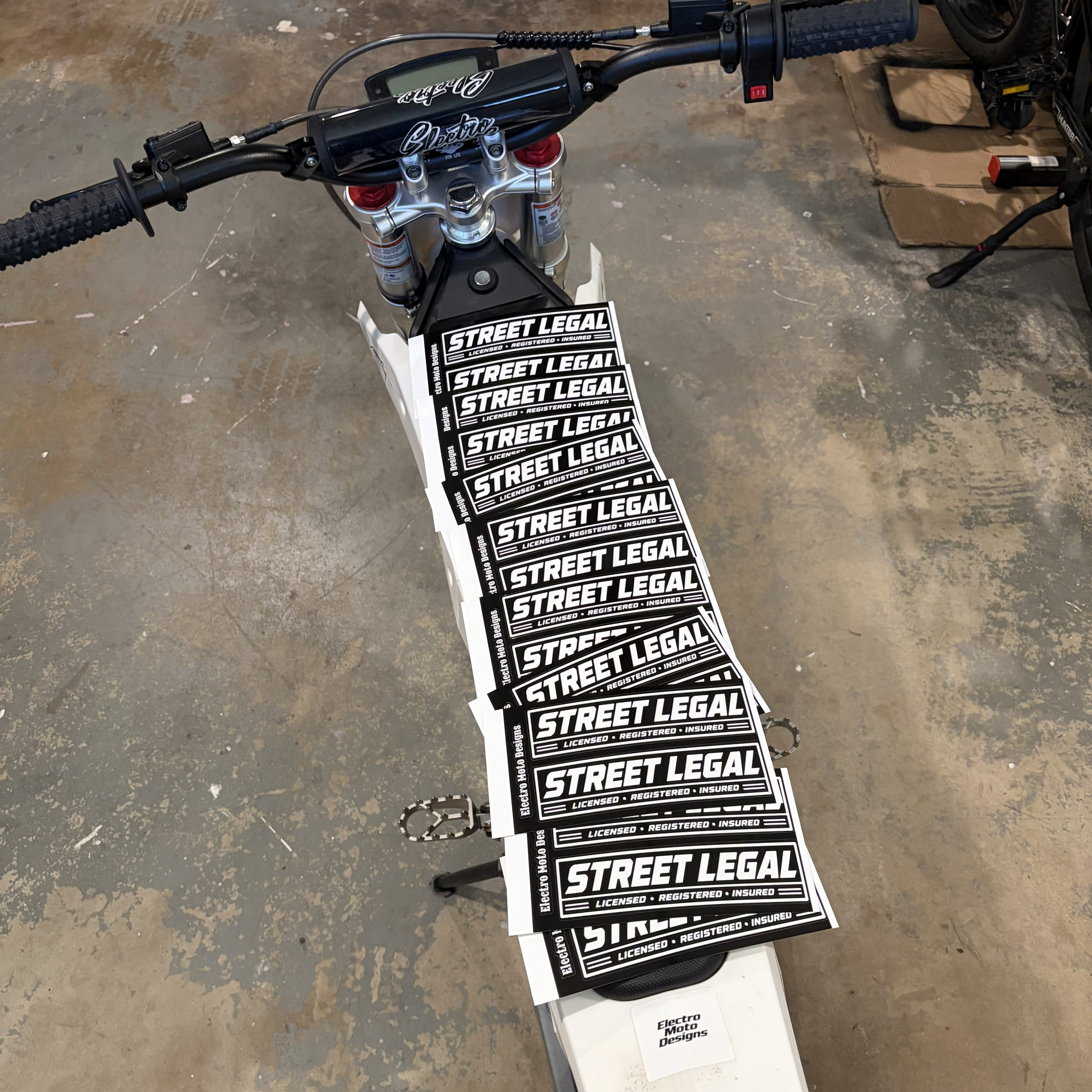 Street Legal Stickers - Electro Moto Designs