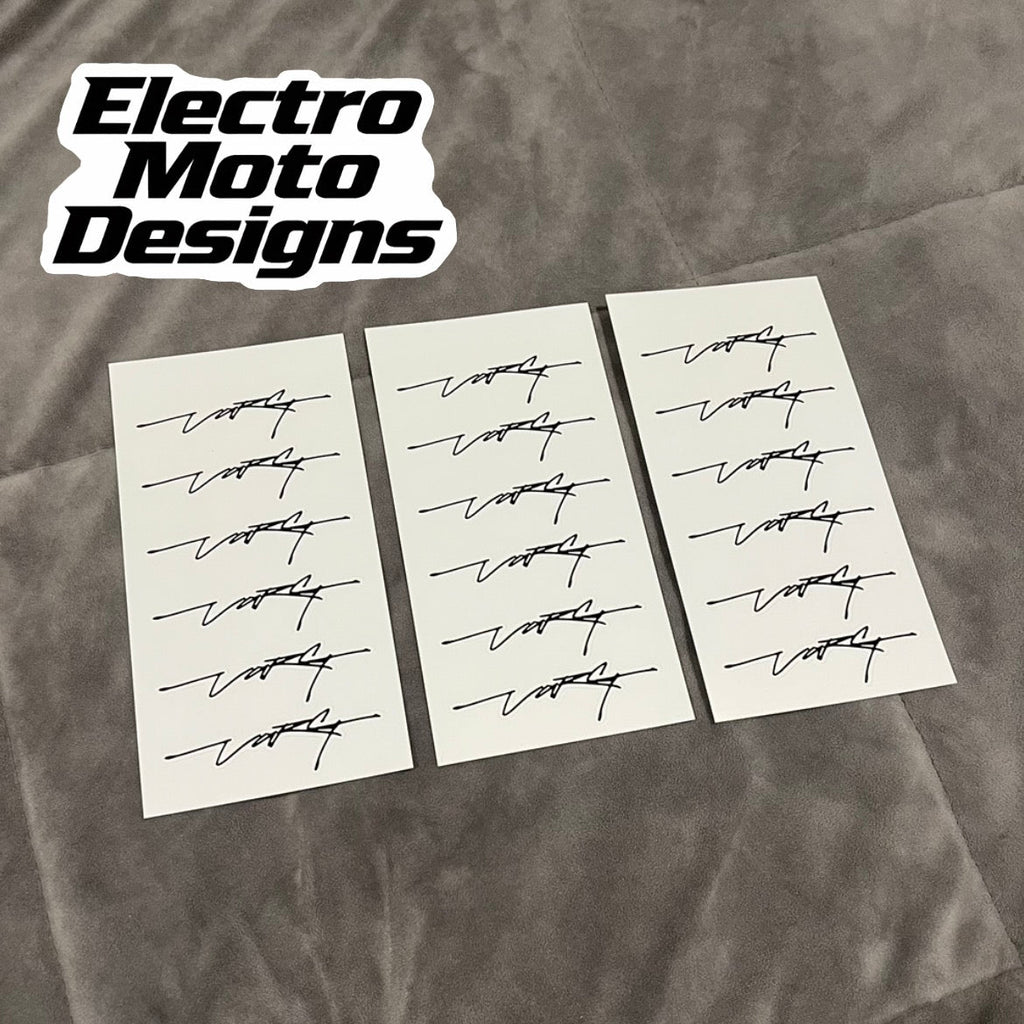 Mini Stark Signature Stickers - Electro Moto Designs