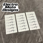 Mini Stark Signature Stickers - Electro Moto Designs