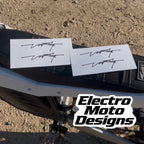 Large Stark Signature Stickers - Electro Moto Designs