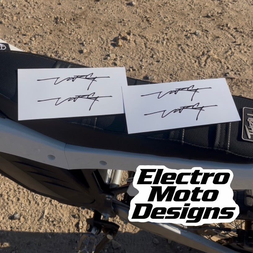 Large Stark Signature Stickers - Electro Moto Designs