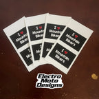 I love Mountain Bikers Stickers - Electro Moto Designs
