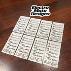 Original E-Moto Sticker Pack