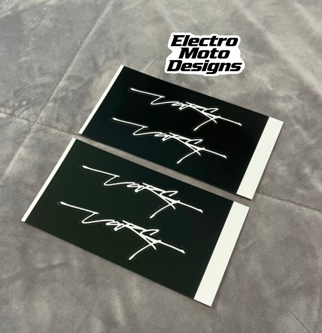 Large Stark Signature Stickers - Electro Moto Designs