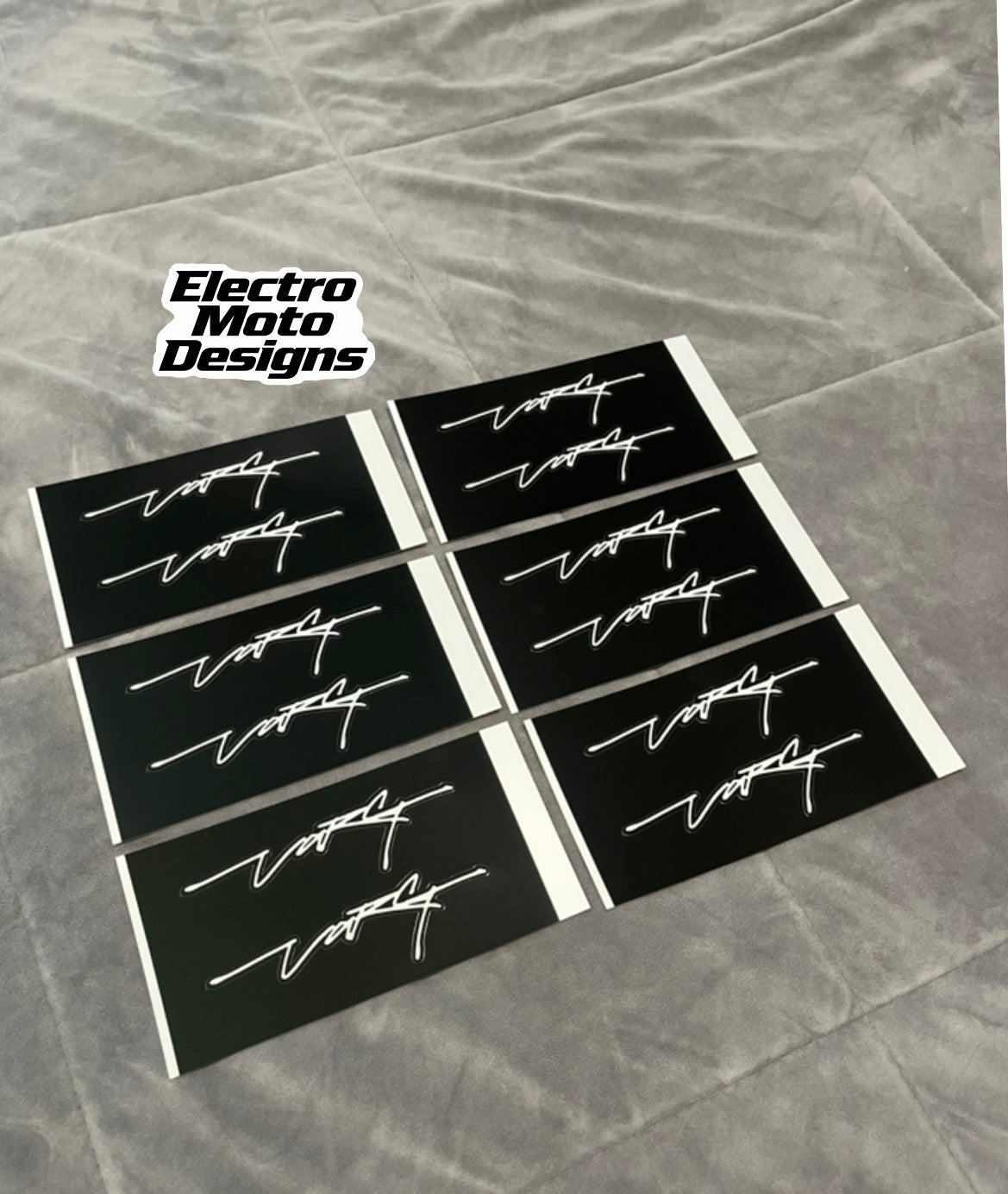 Large Stark Signature Stickers - Electro Moto Designs