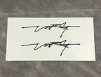 Large Stark Signature Stickers - Electro Moto Designs