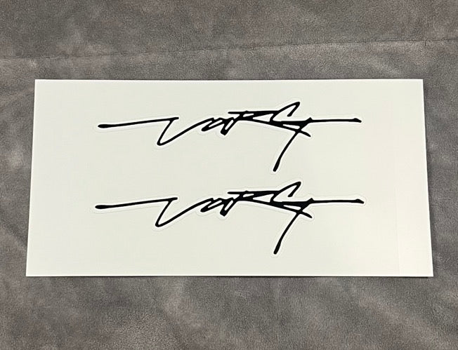 Large Stark Signature Stickers - Electro Moto Designs