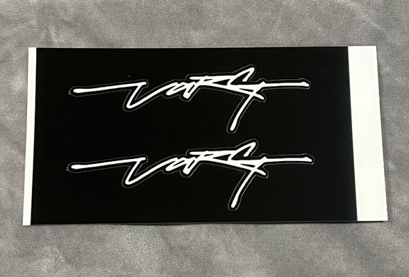 Large Stark Signature Stickers - Electro Moto Designs