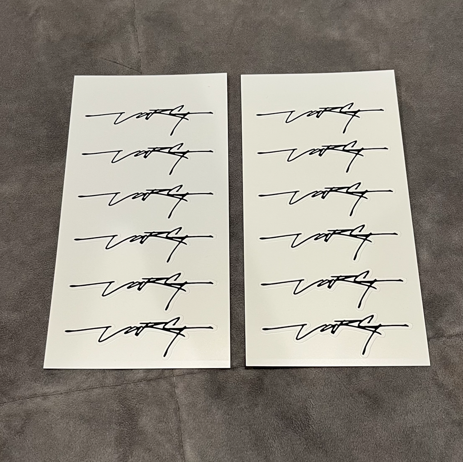 Mini Stark Signature Stickers - Electro Moto Designs